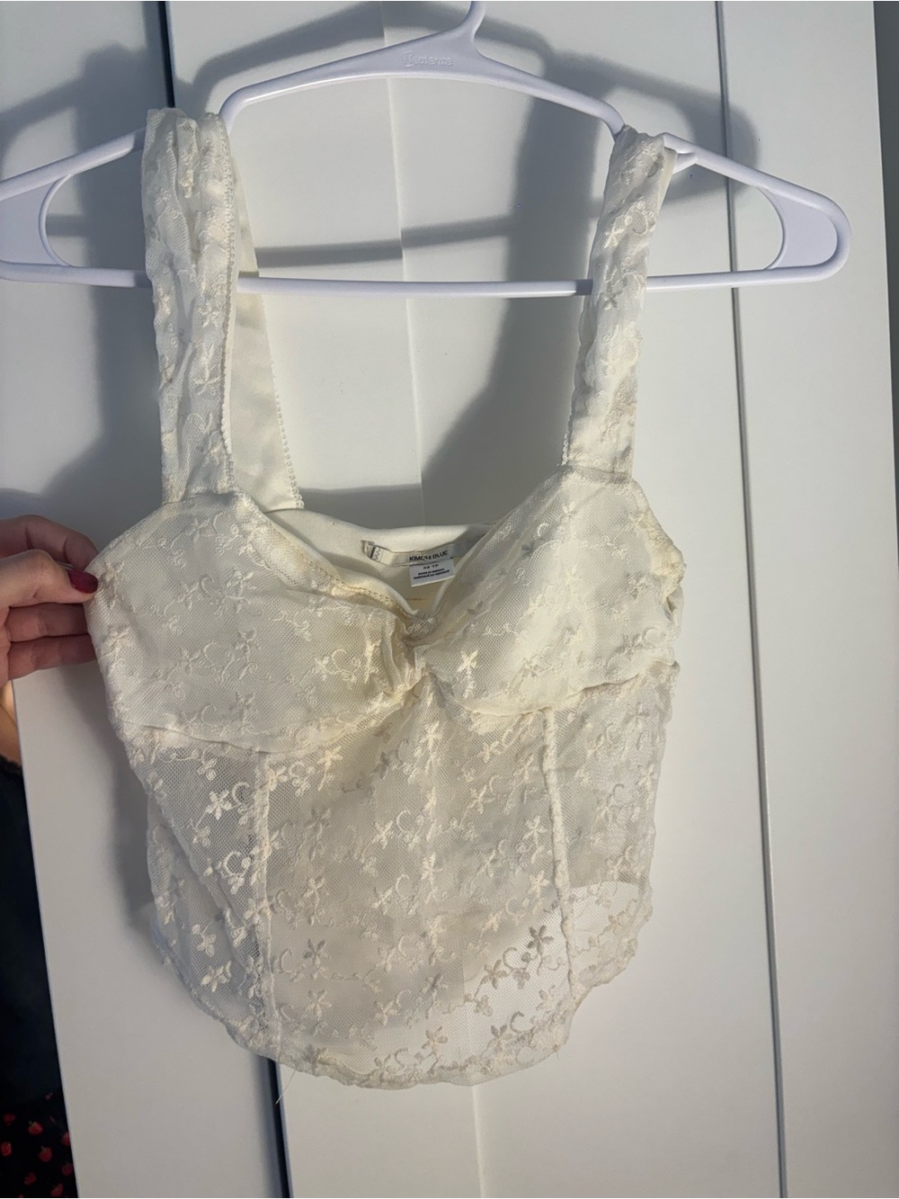 Urban Outfitters Cream Lace Top